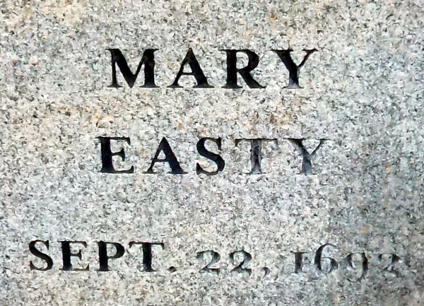 Mary Easty's rememberance at Proctor's Ledge, Salem, MA.